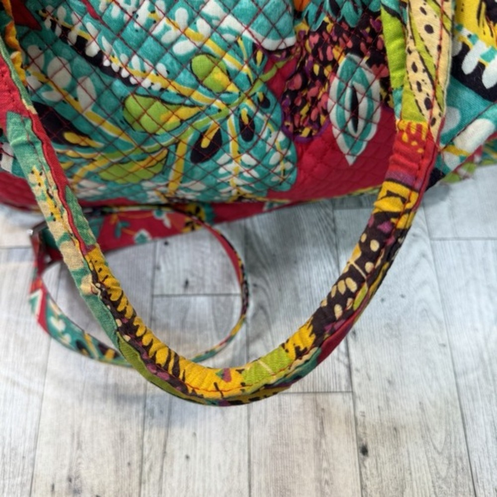 Vera Bradley satchel Hadley‎ bag in Rumba medium size Pink floral Purse - Picture 4 of 15